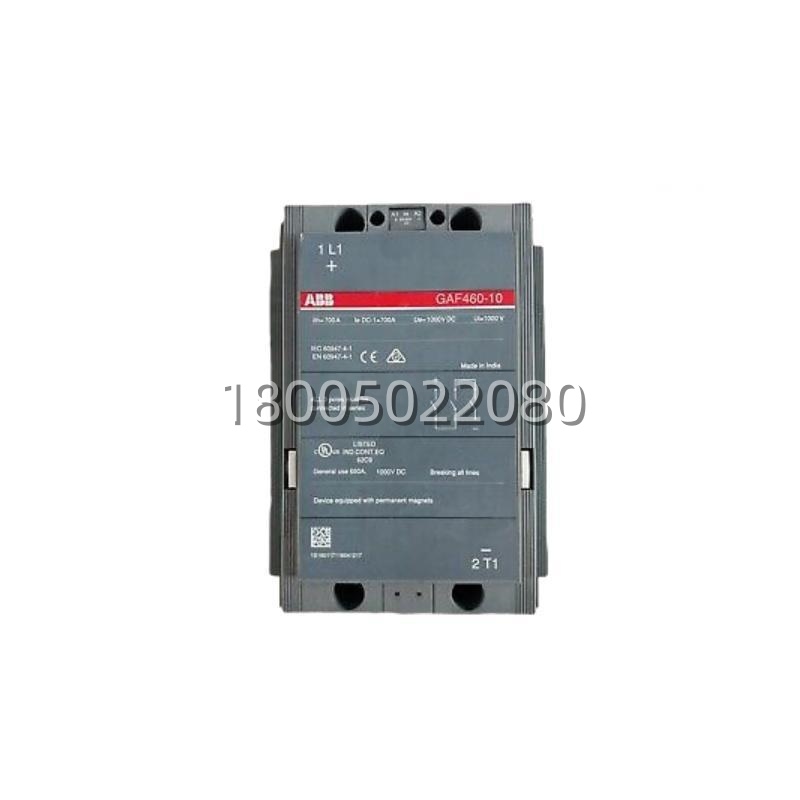ABB GAF460-10-11 | 三极串联单极直流接触器,1000V/460A 参数
